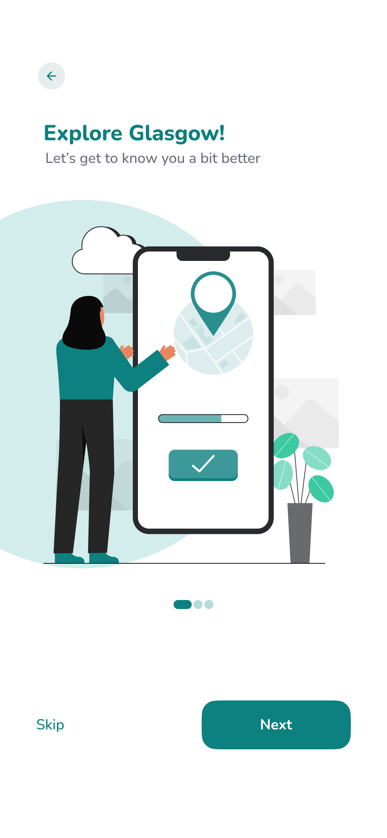 Sign up screen